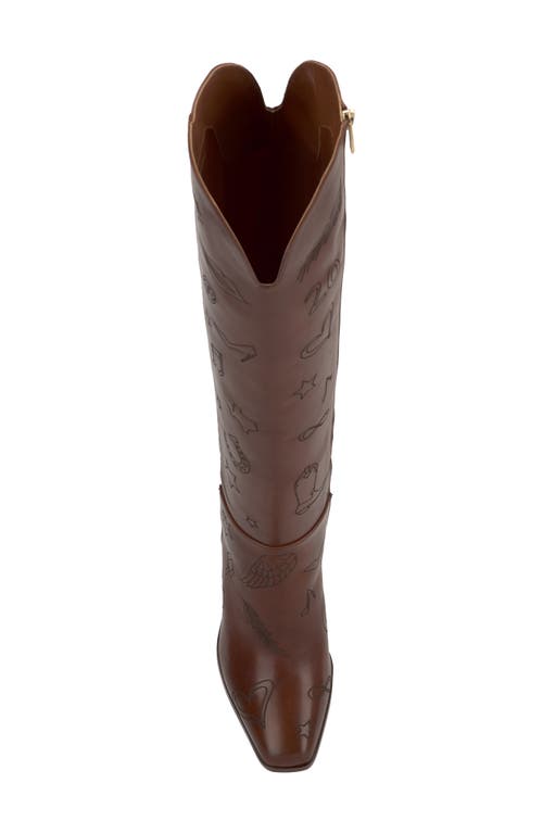 Jessica Simpson Ravyn 2 Embossed Leather Tall Boot In Animal Print