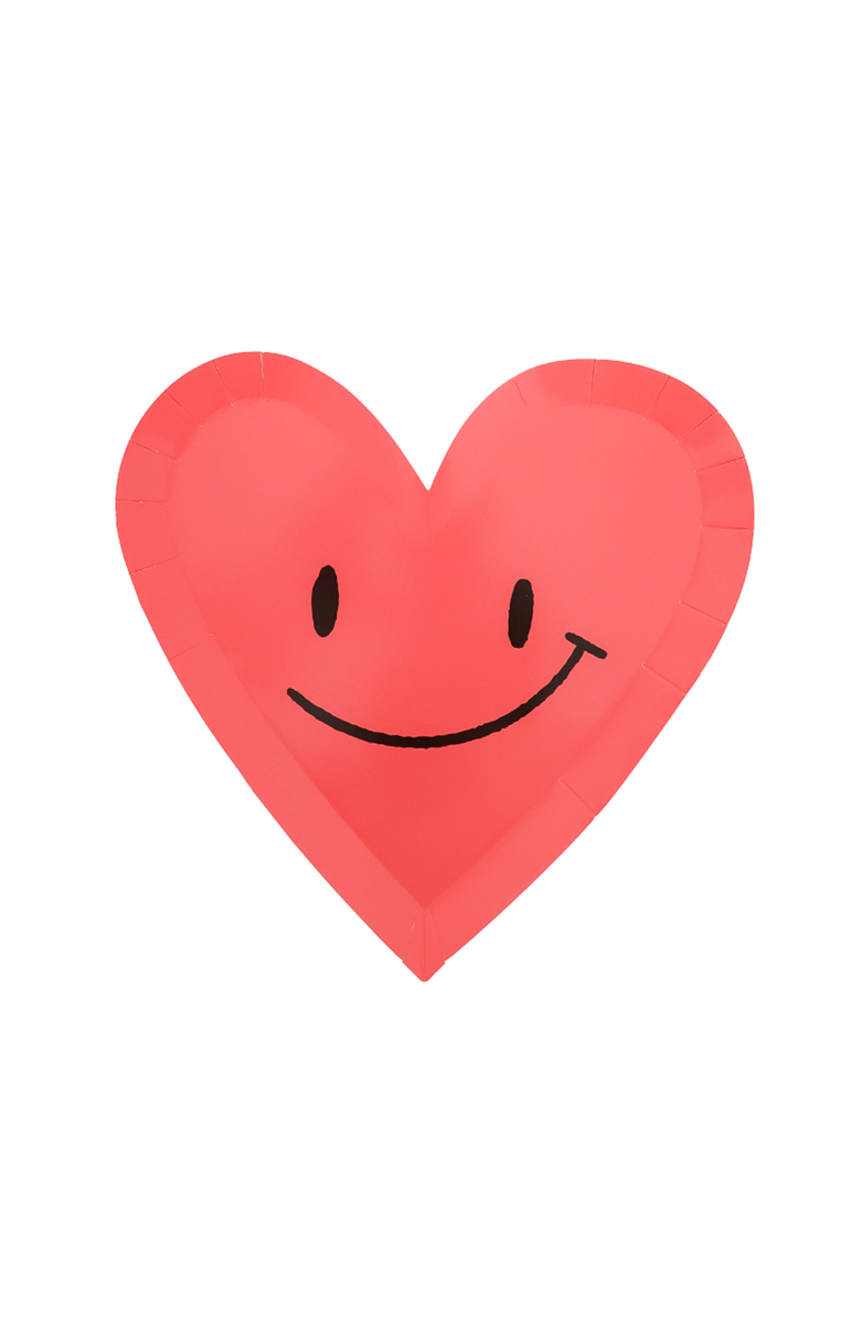 Daydream Society Bananas For You Heart Large Valentine's Day Plates, Main, color, Assorted Pre-Pack