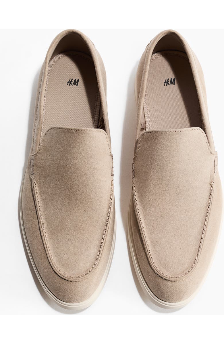 H&M Moccasin-seam Loafers, Alternate, color, Beige