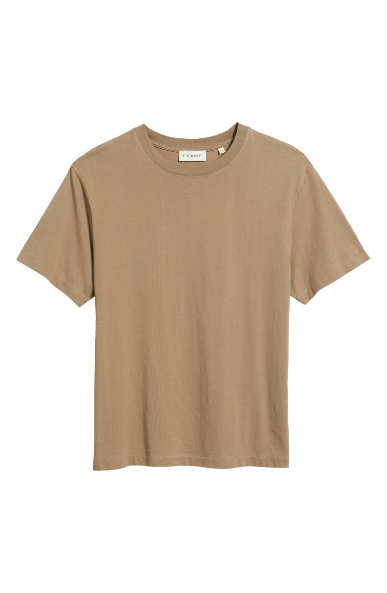 FRAME Logo Cotton T-Shirt, Alternate, color, Latte Brown
