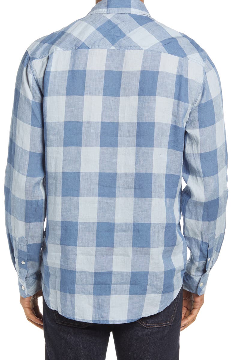 Rails Havana Relaxed Fit Check Linen Button-Up Shirt, Alternate, color,