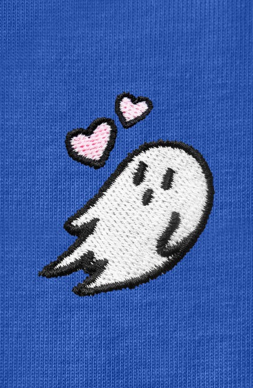 Dalix Ghost Womens Relaxed Tee In Royal Blue