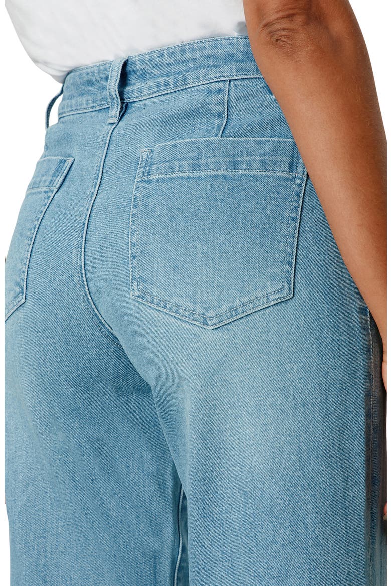 The Marine Patch Pocket Crop Wide Leg Jeans, Alternate, color, DOLLFACE BLUE