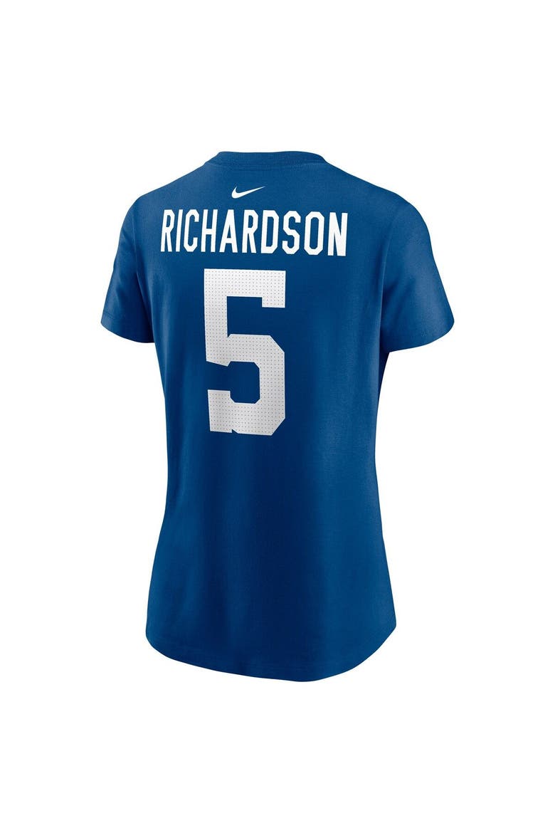 Women's Nike Anthony Richardson Royal Indianapolis Colts 2023 NFL Draft First Round Pick Player Name & Number T-Shirt, Alternate, color, Royal
