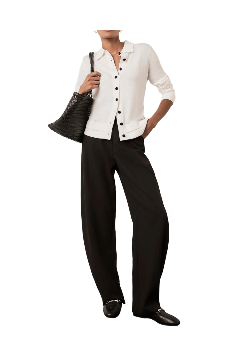Cotton Blend Layered Top, Main, color, Cream
