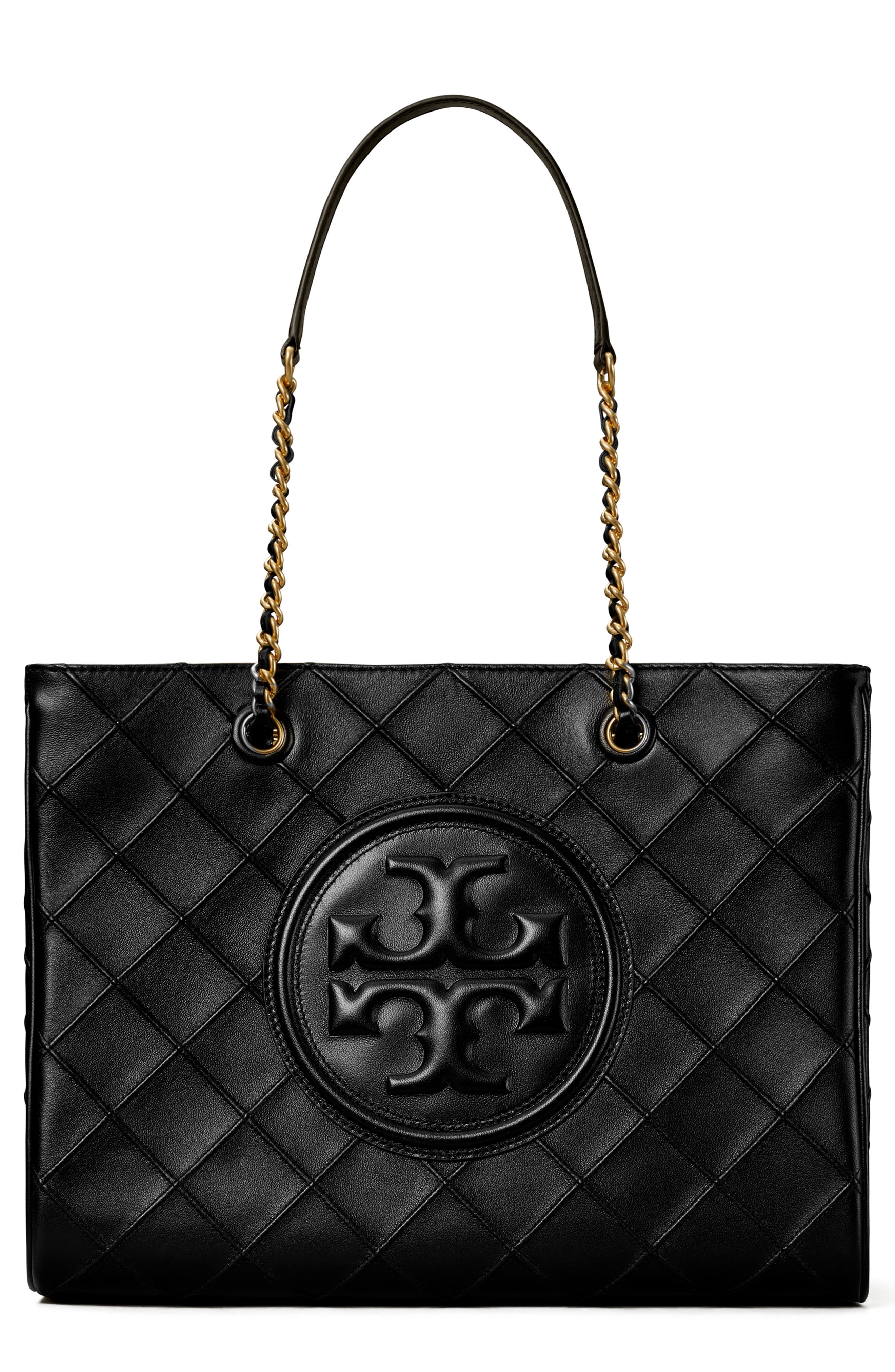 Tory Burch Fleming Soft Quilted Leather Convertible Chain Tote, Main, color, 
