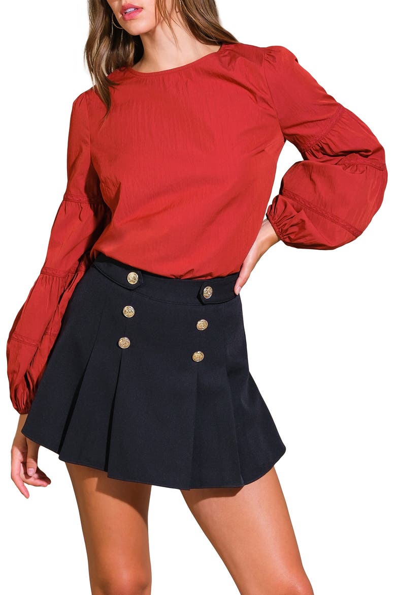 Long Sleeve Top, Main, color, RED WINE