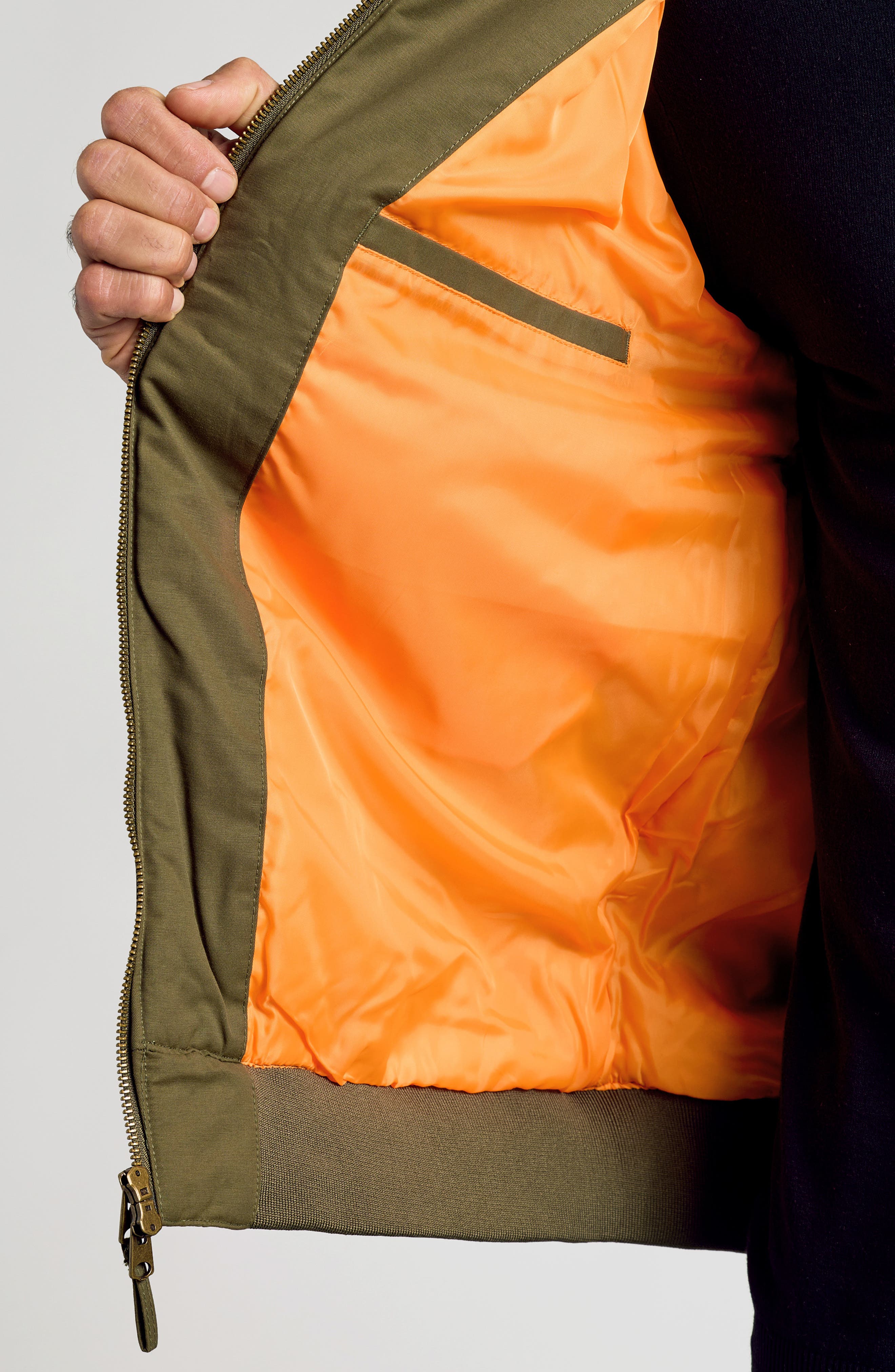 Мужские True Classic Water Resistant Cotton Blend Bomber Jacket — фото 3