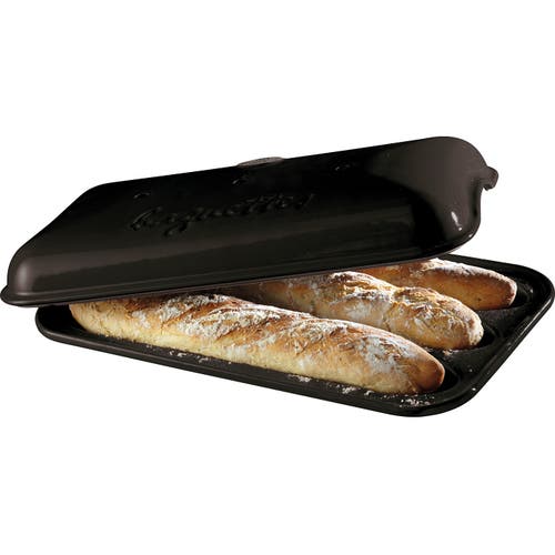 Emile Henry Flame Baguette Baker In Charcoal