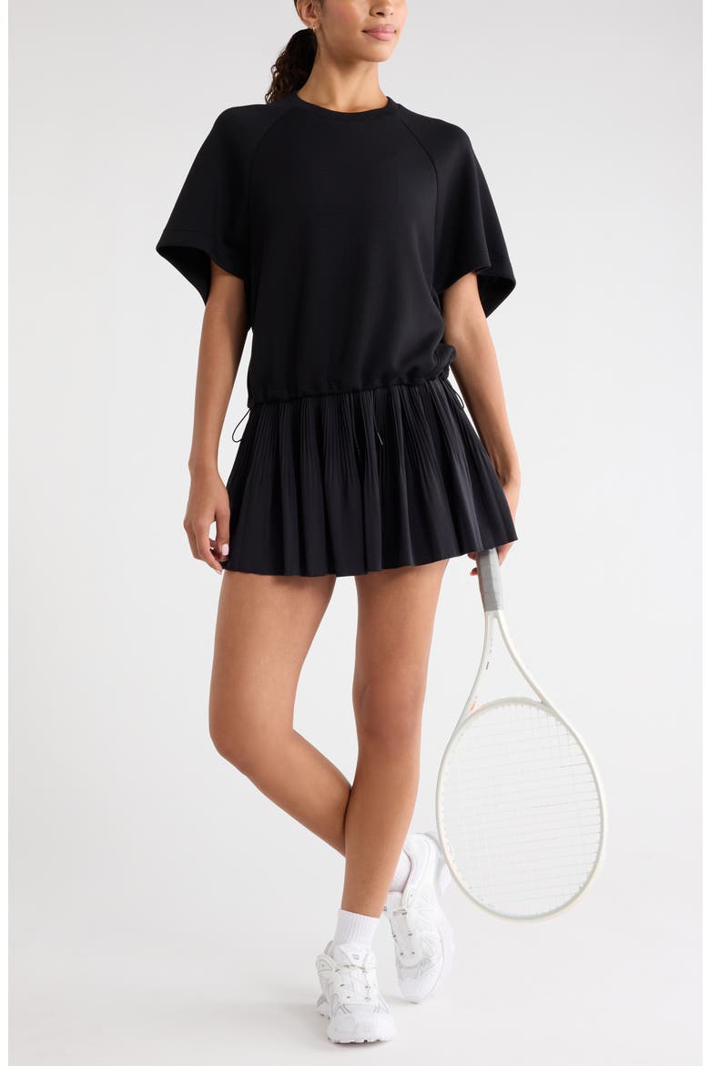 Soft Luxe Raglan Sleeve T-Shirt, Alternate, color, BLACK