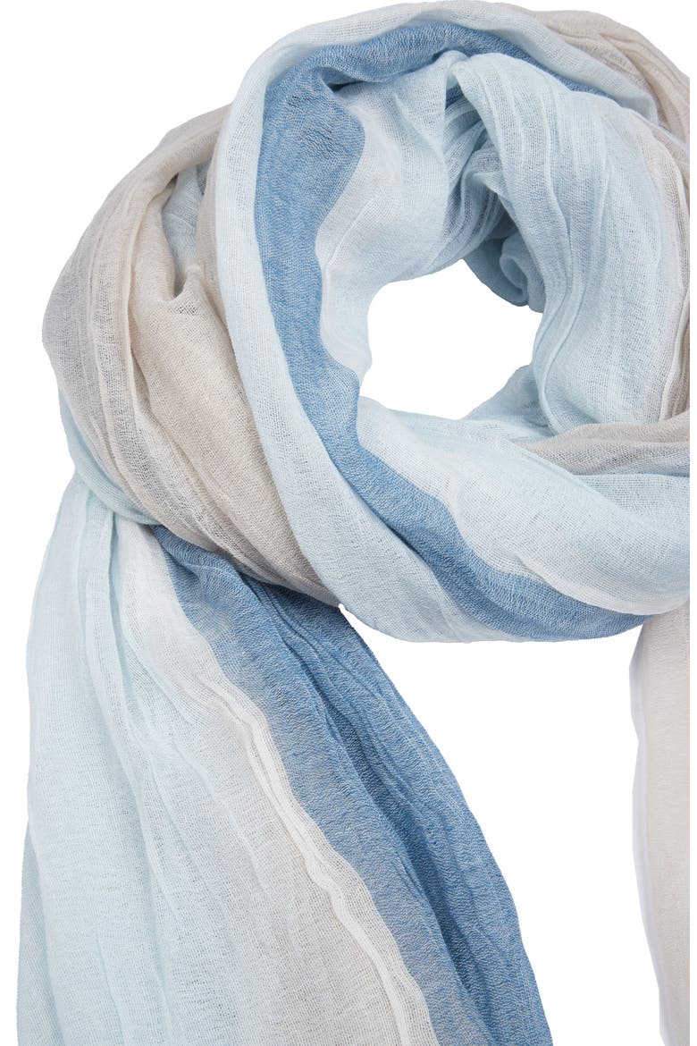 Stripe Scarf, Main, color, BLUE