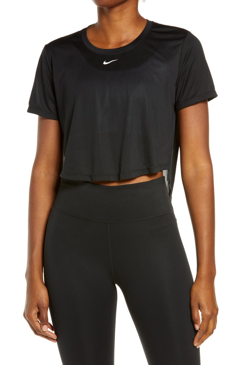 Nike Dri-FIT One Crop T-Shirt, Main, color, 