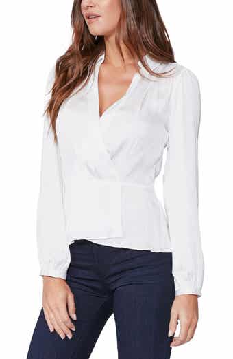 PAIGE Karla Wrap Peplum Blouse