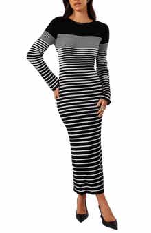 Petal & Pup Camy Stripe Long Sleeve Sweater Dress