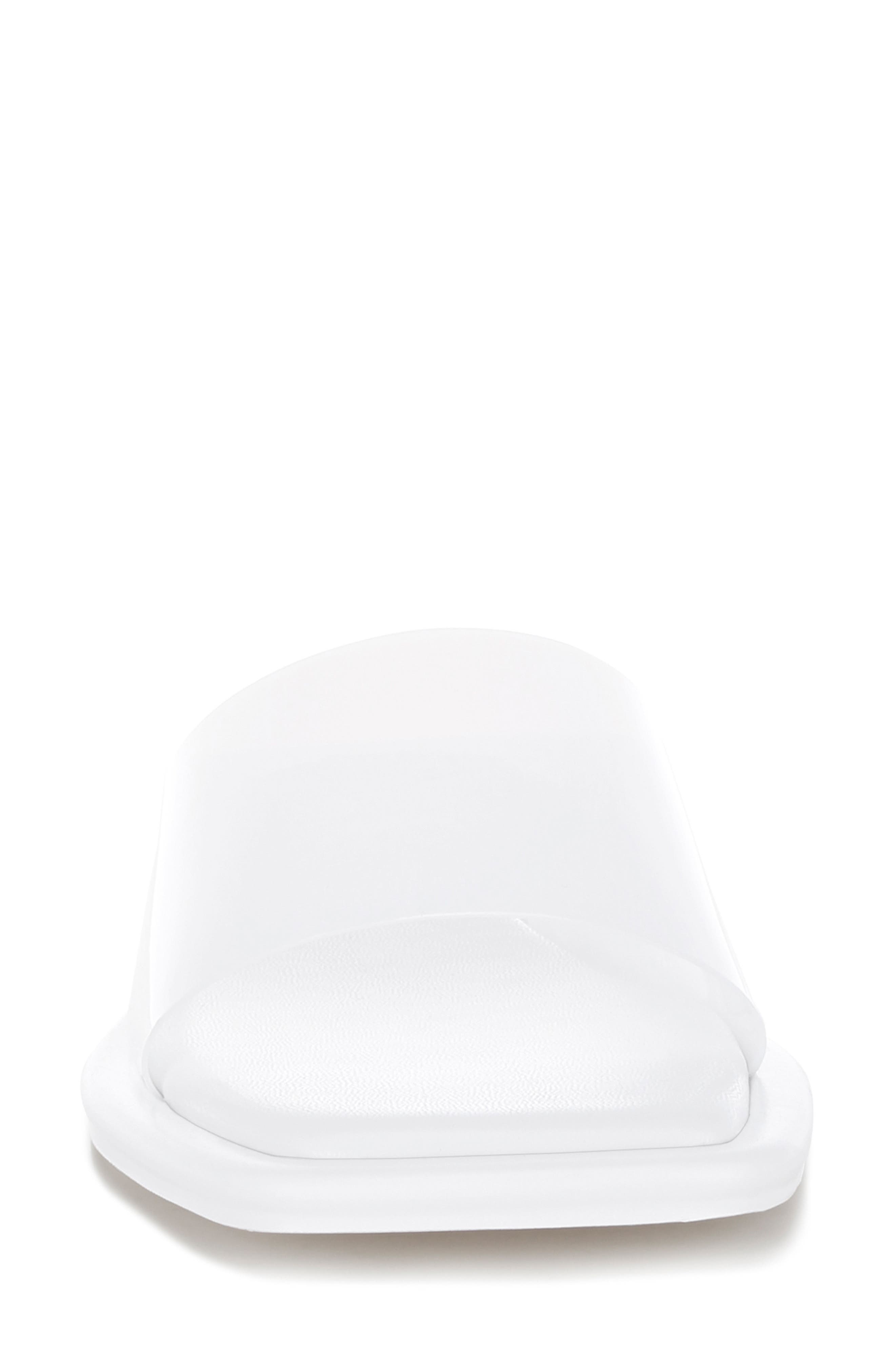 Aponi Slide Sandal, Alternate, color, WHITE