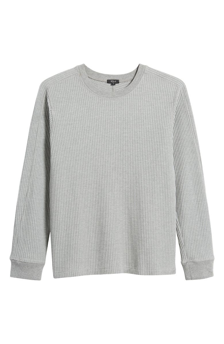 Rails Wade Long Sleeve Thermal T-Shirt, Alternate, color, Heather Grey