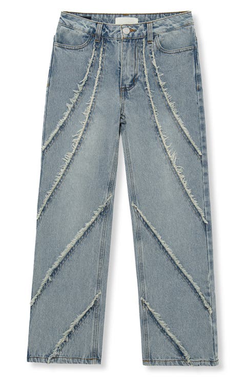 Kids' Fringe Straight Leg Jeans (Big Kid)
