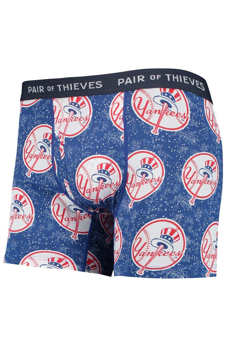 Pair of Thieves Men's Pair of Thieves Navy/Blue New York Yankees Super Fit 2-Pack Boxer Briefs Set, Alternate, color, Navy