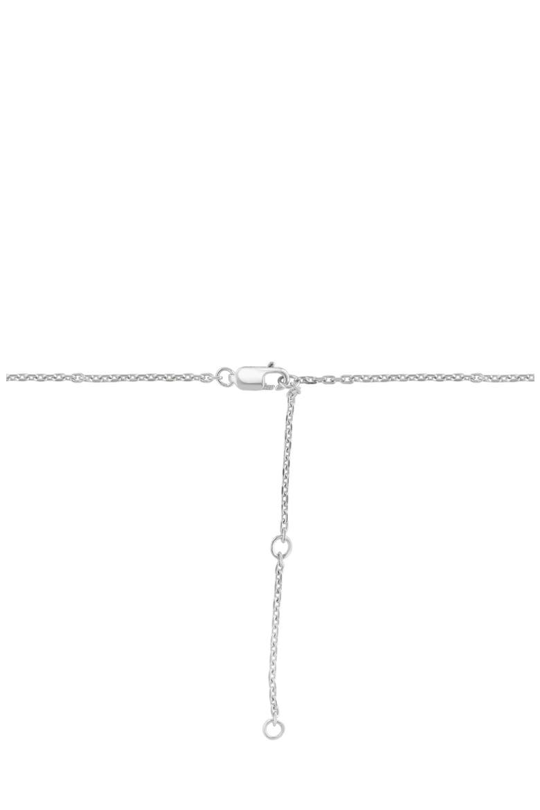 Sterling Silver Diamond Station Necklace - 0.07 ctw, Alternate, color, WHITE