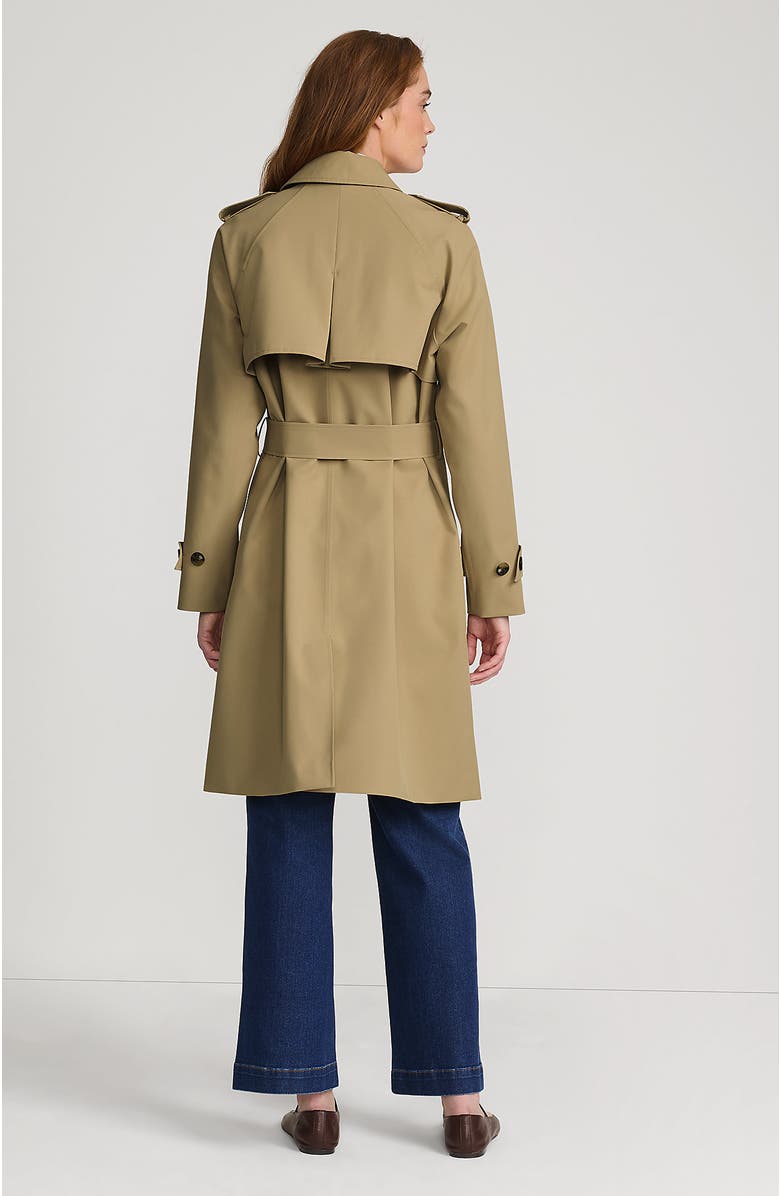 Lands' End Squall Waterproof Modern Trench Coat, Alternate, color, Desert Tan