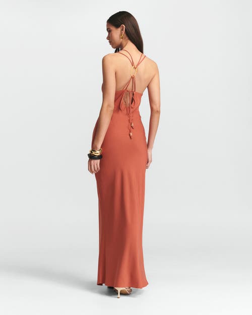 St Mrlo Isadora Slip Dress In Orange