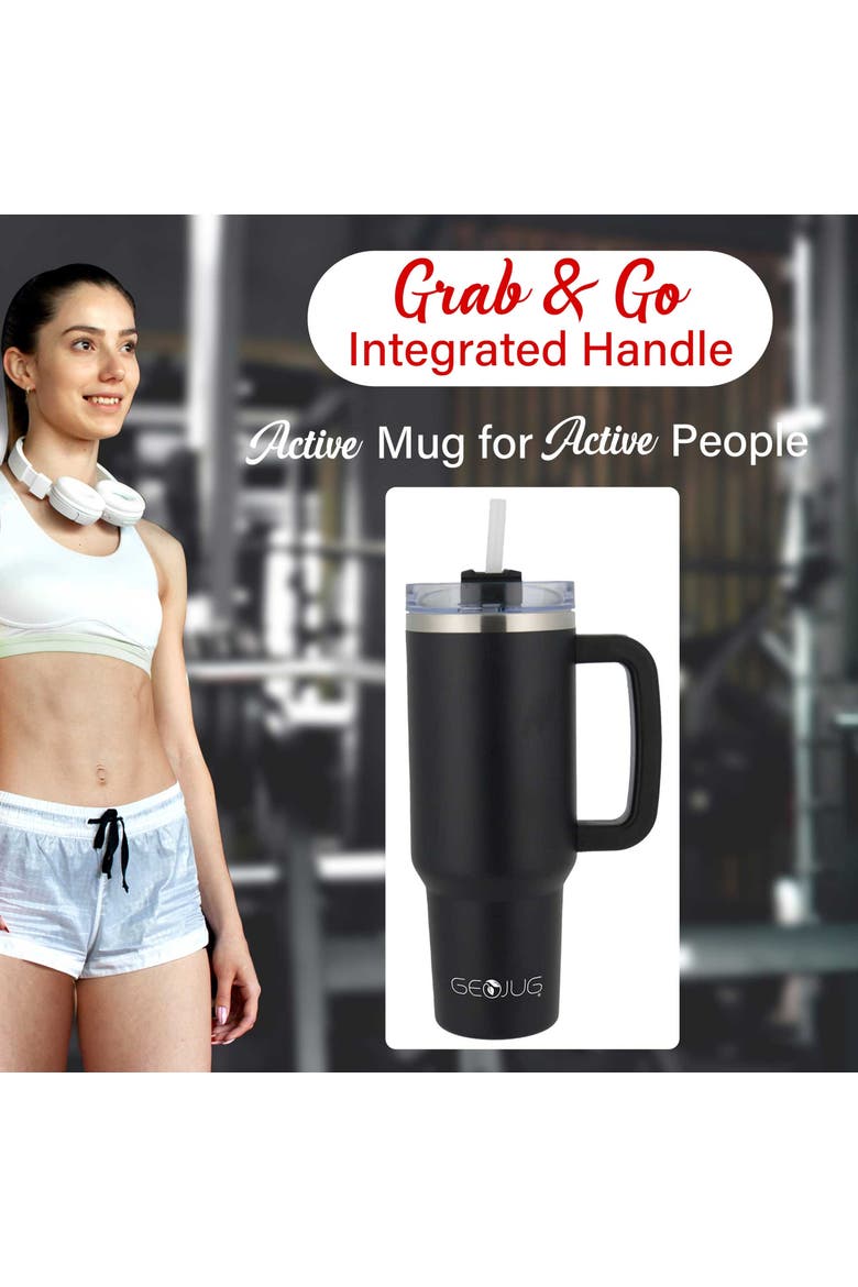 40oz Insulated Stainless Steel Tumbler Cup, Alternate, color, Black