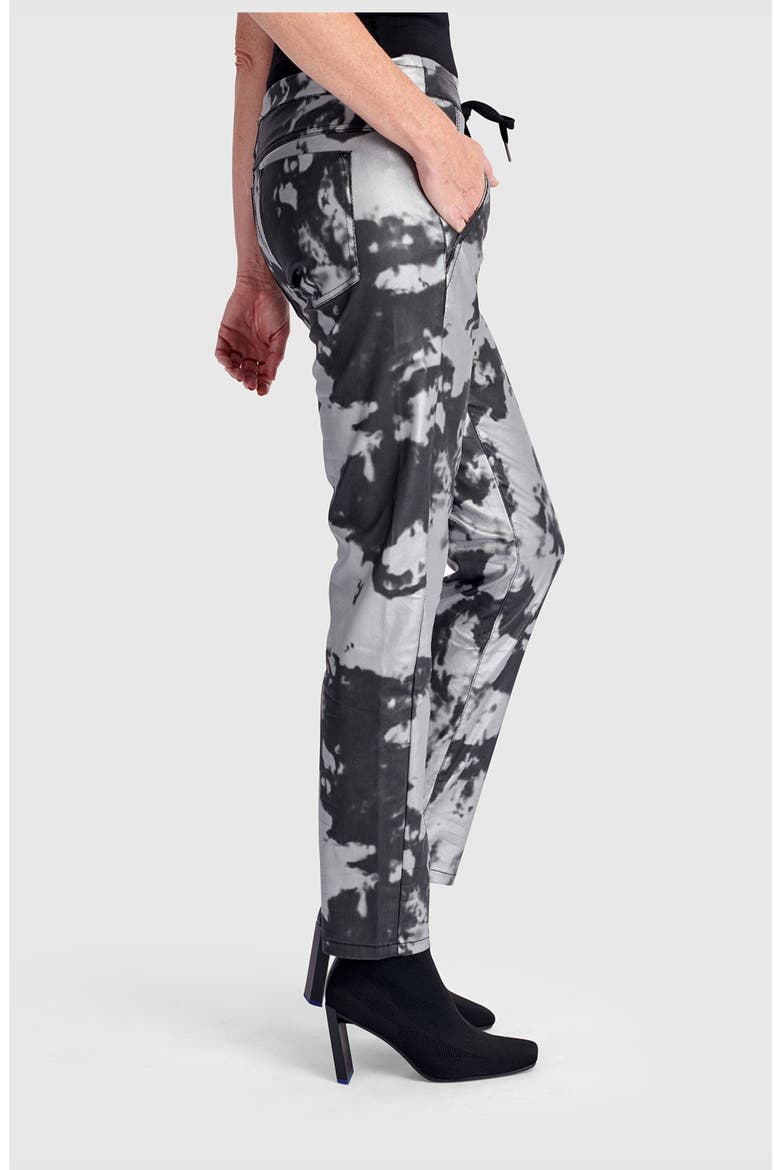Splatter Iconic Stretch Jeans, Alternate, color, Fog