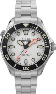 Timex® Deepwater Meridian Automatic Bracelet Watch, 41mm