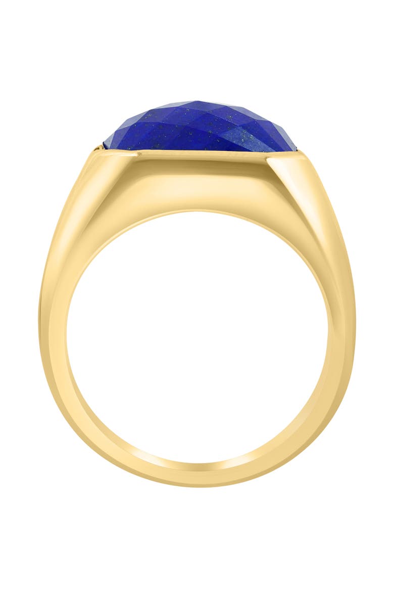 Men's Lapis Lazuli Signet Ring, Alternate, color, BLUE