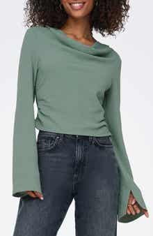 Only Mette Life Long Sleeve Waterfall Top