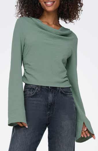 Only Mette Life Long Sleeve Waterfall Top