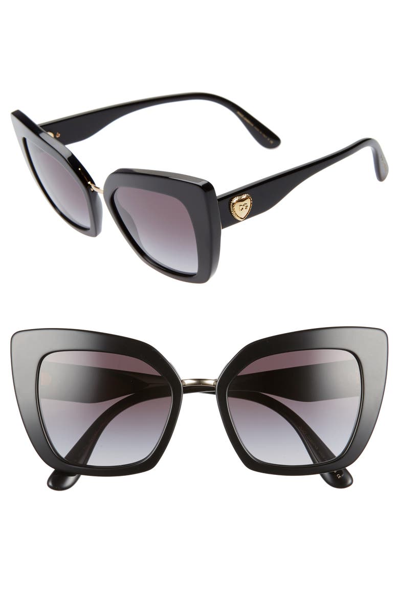 Dolce&Gabbana 52mm Cat Eye Sunglasses, Main, color, 