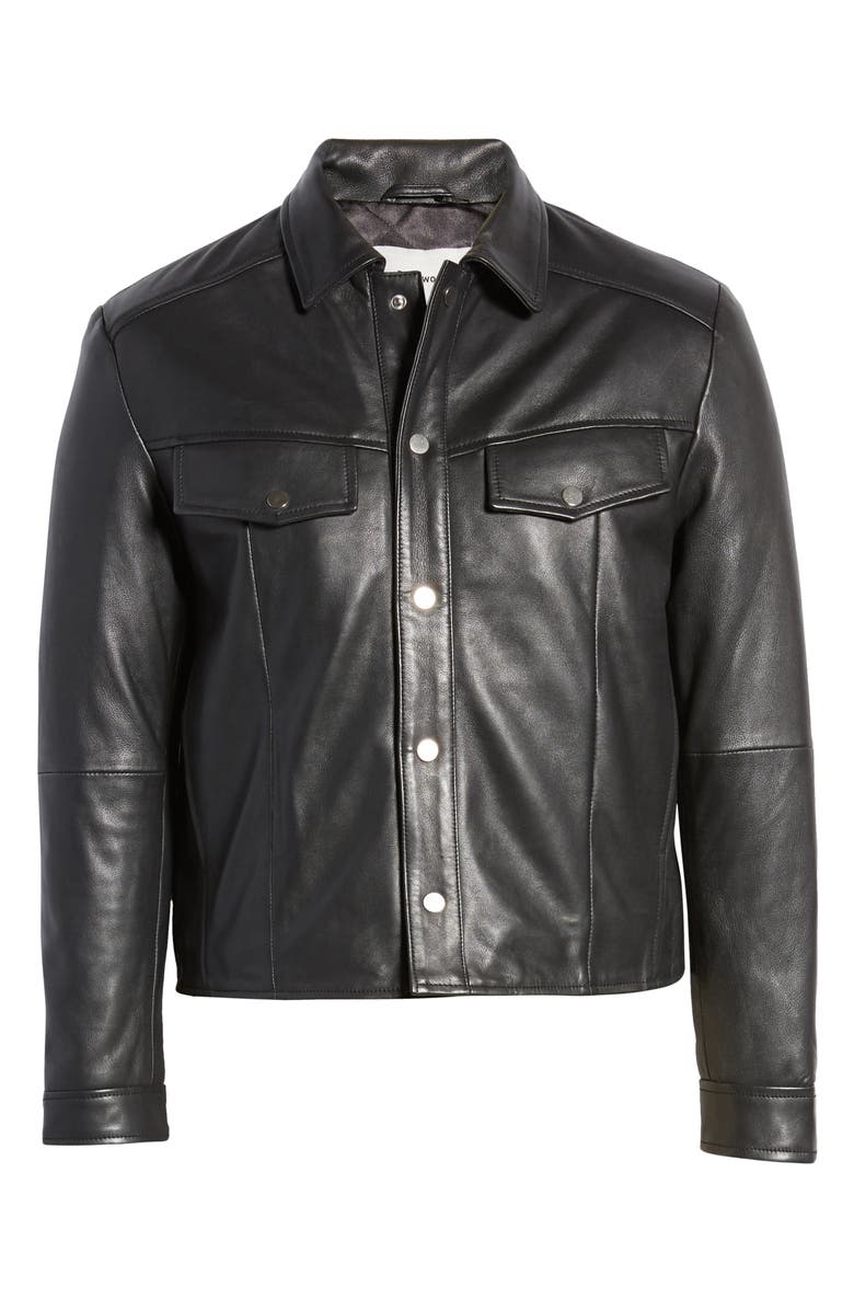 Deadwood Frankie Leather Jacket, Alternate, color, 