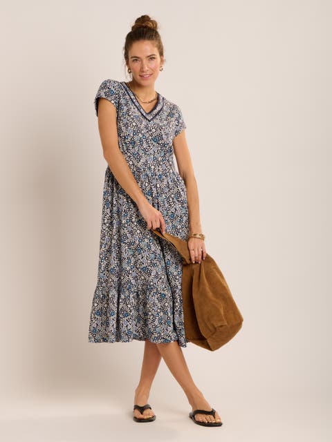Lucia Tiered Midi Dress