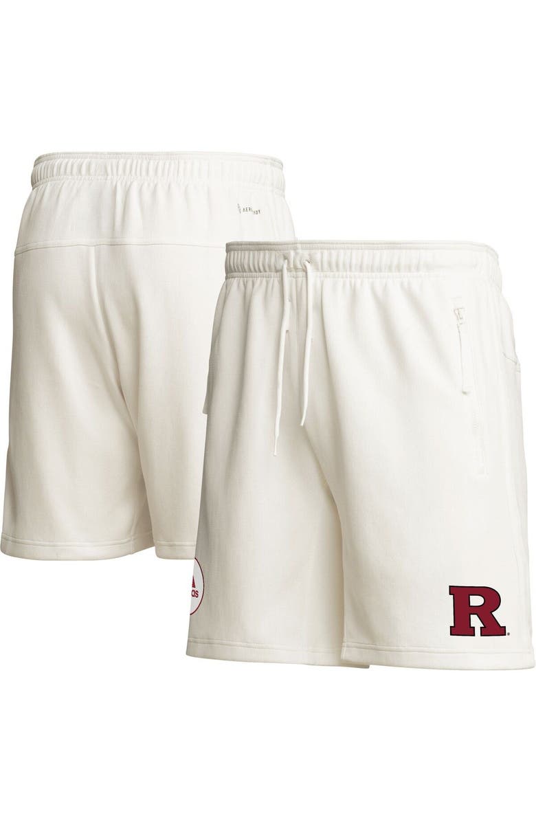 adidas Men's adidas Cream Rutgers Scarlet Knights Zero Dye AEROREADY Shorts, Main, color,