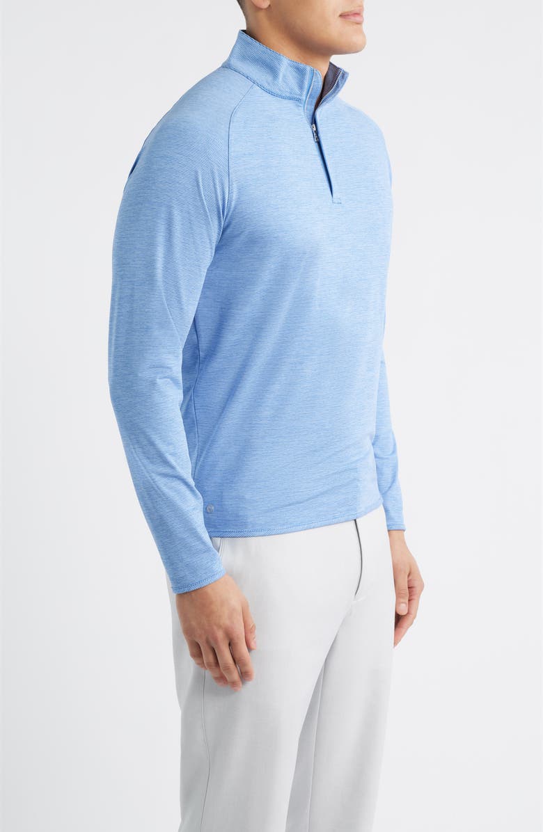 Peter Millar Crown Crafted Stealth Performance Quarter Zip Pullover, Alternate, color, Dusk Blue
