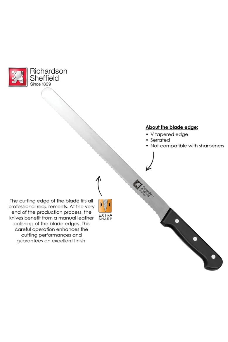 Universal 12-Inch Genoise/Cake Knife, Alternate, color, Silver