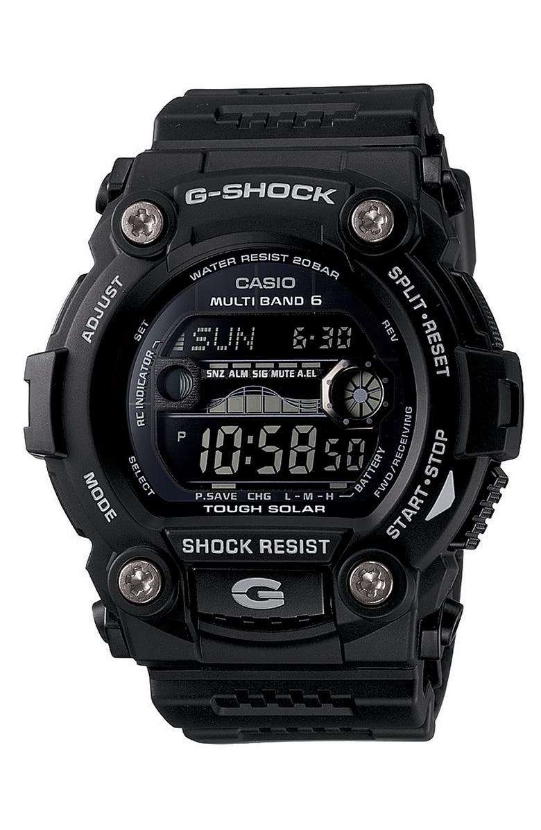 G-SHOCK 'Solar Atomic G Rescue' Watch, 50mm, Main, color, 