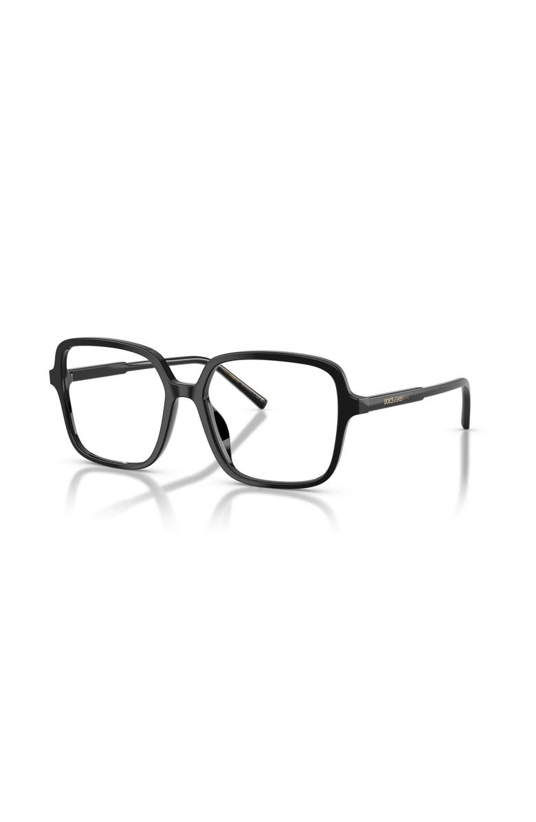 Dolce&Gabbana 55mm Square optical glasses, Main, color, Black
