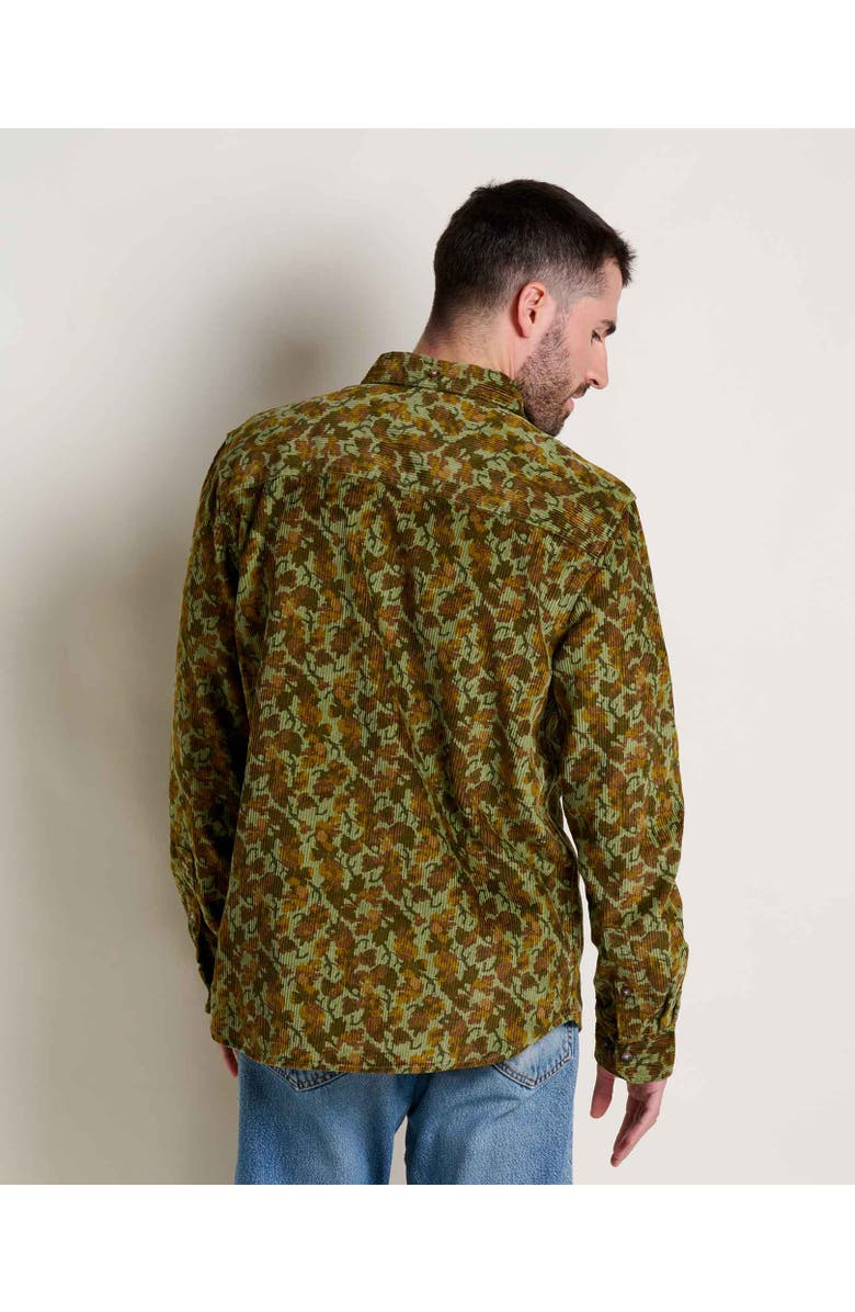 Toad & Co Men's Cascadia Long Sleeve Shirt, Alternate, color, Green Moss Leaf Print