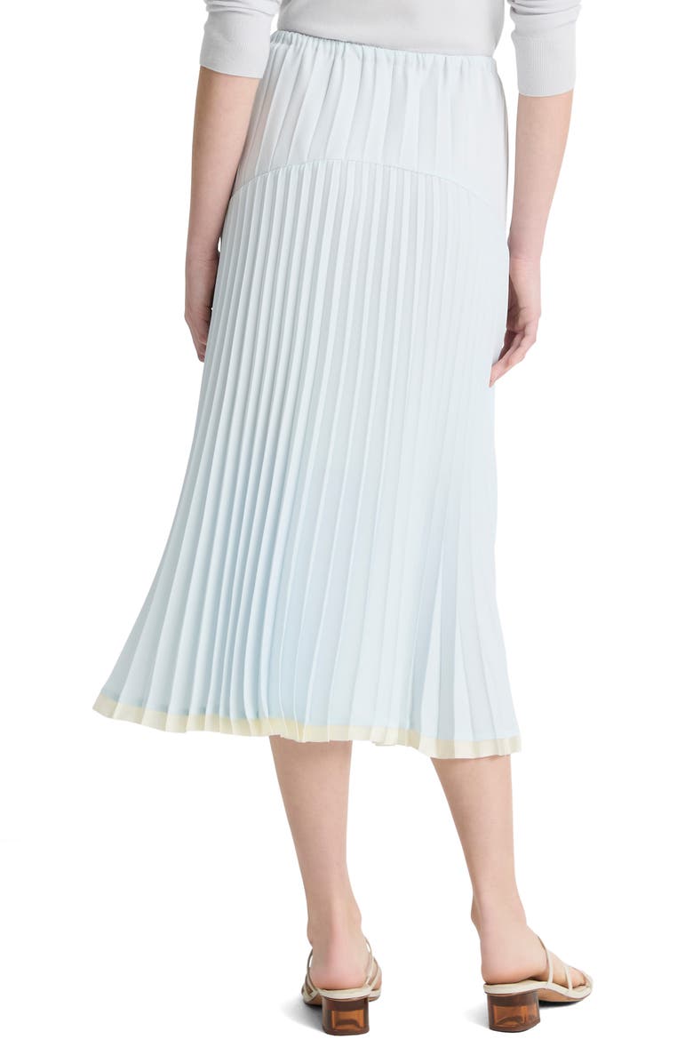 Vince Tiered Pleated Midi Skirt, Alternate, color, Sky Mist
