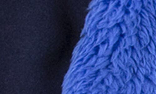 Hurley Plush Faux Fur Hooded Coverall In Blue