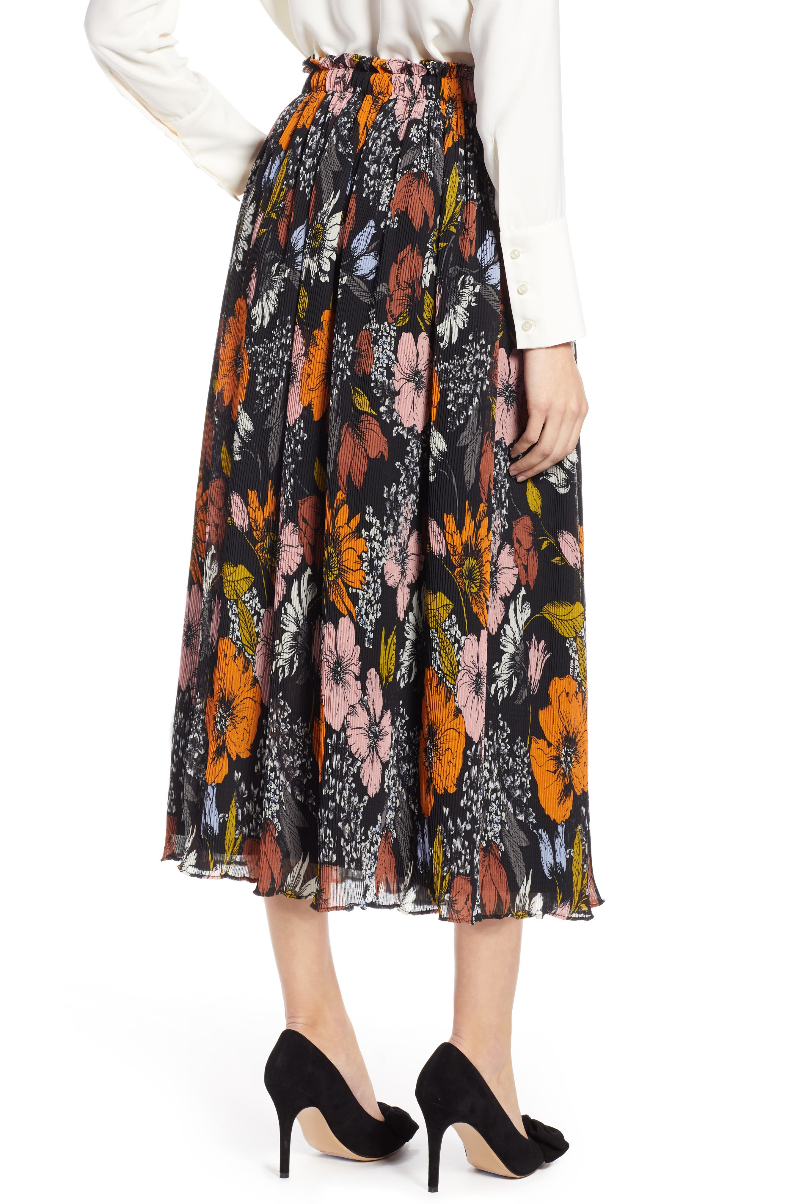 Halogen® x Atlantic-Pacific Crinkle Midi Skirt (Women) | Nordstromrack