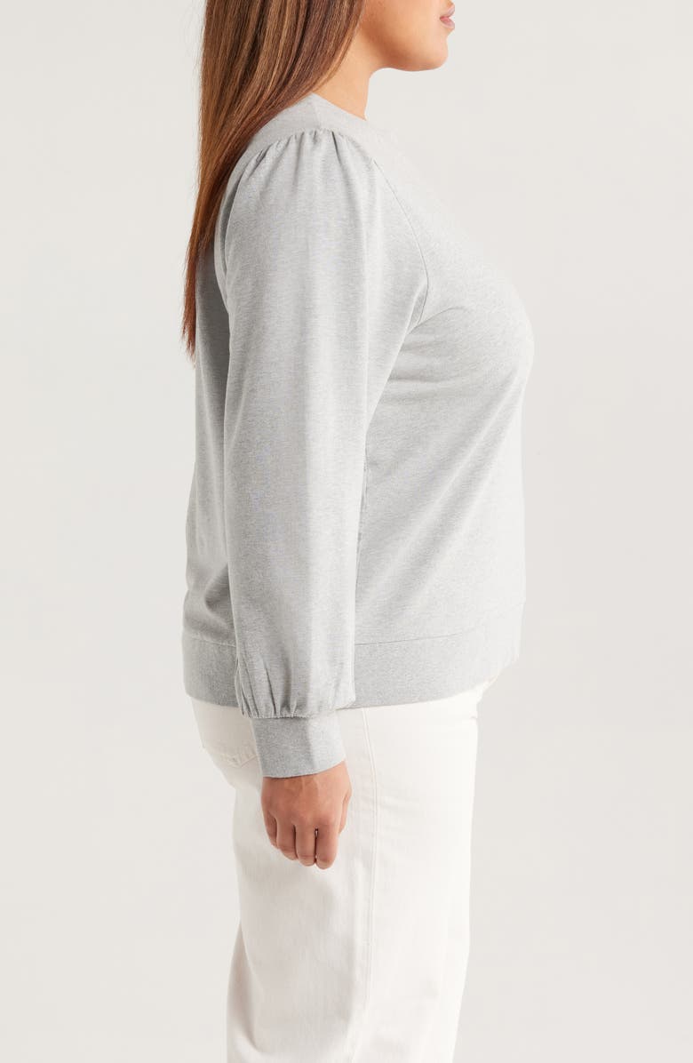 Caslon<sup>®</sup> Puff Shoulder Sweatshirt, Alternate, color, 