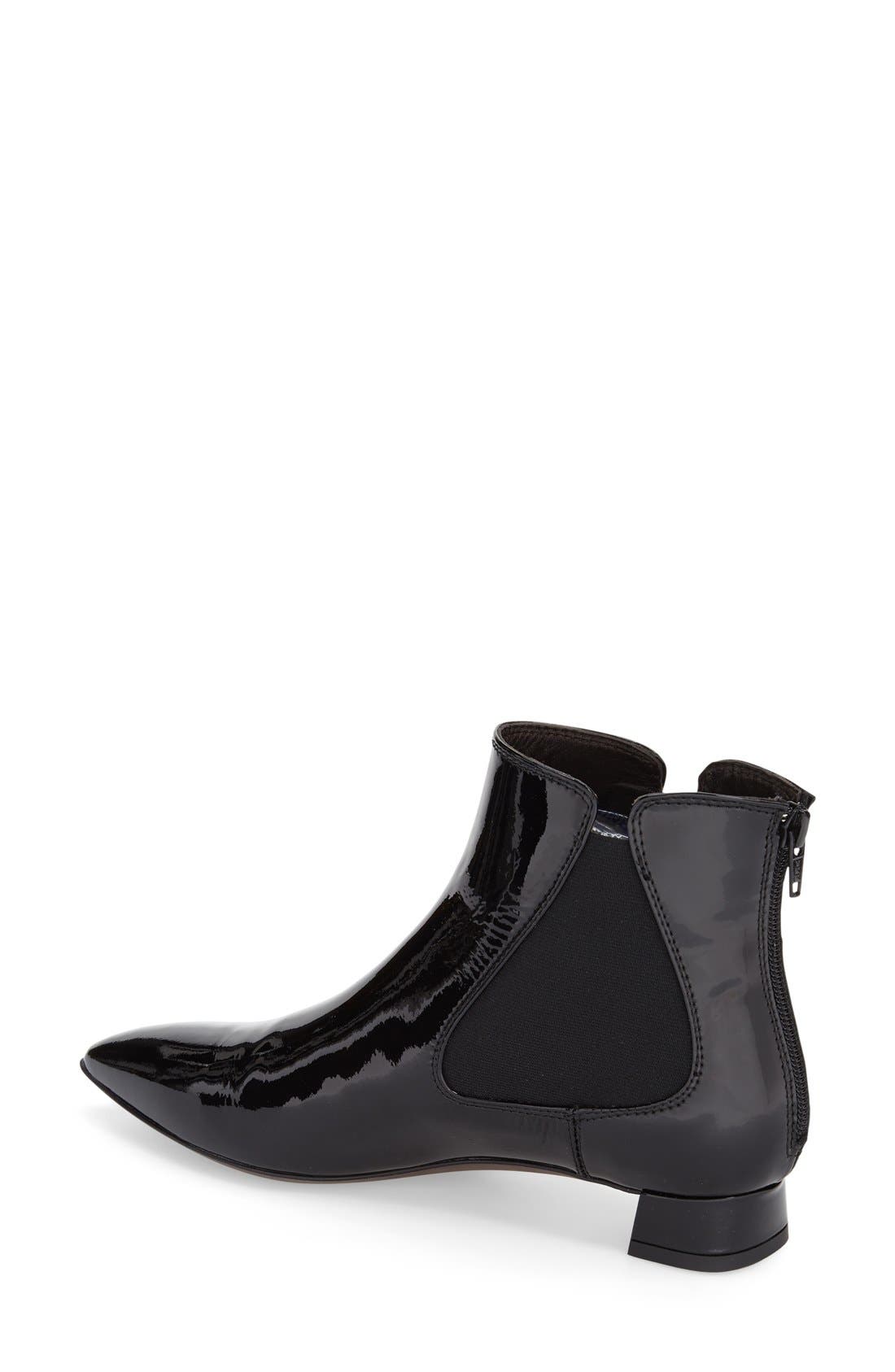 Attilio Giusti Leombruni 'Press' Chelsea Boot, Alternate, color, BLACK PATENT LEATHER