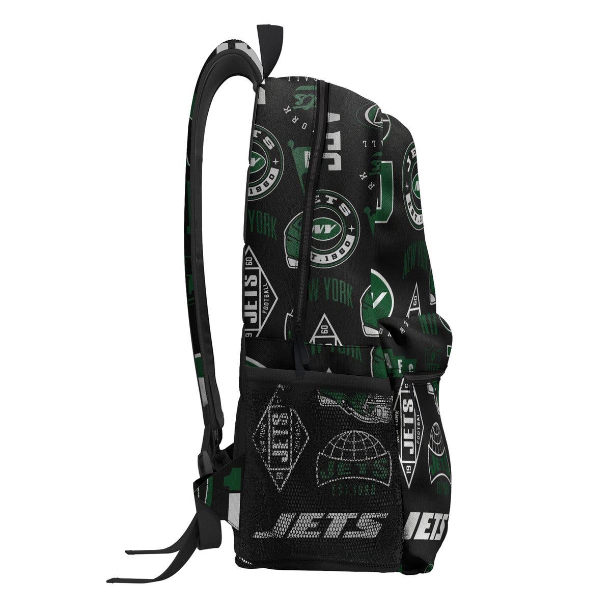 New York Jets Backpack and Lunchbox Set, Alternate, color, Black