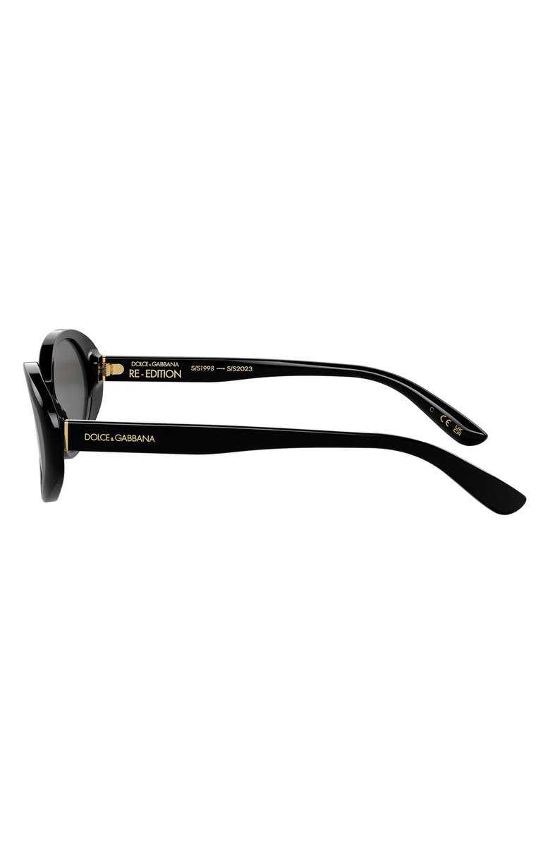 Dolce&Gabbana 52mm Oval Sunglasses, Alternate, color, 
