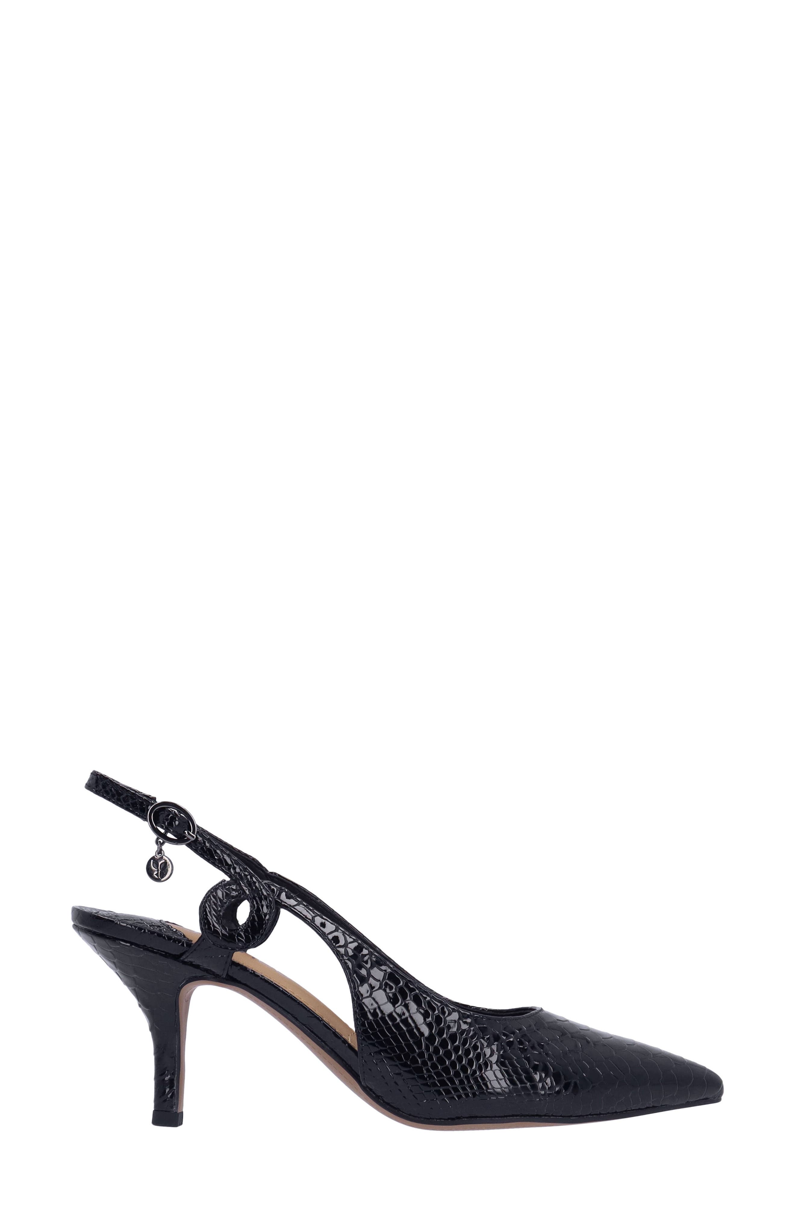 J. Reneé Tindra Pointed Toe Slingback Pump, Alternate, color, Black