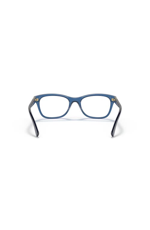 Vogue Eyewear 53mm Rectangle Optical Glasses In Blue