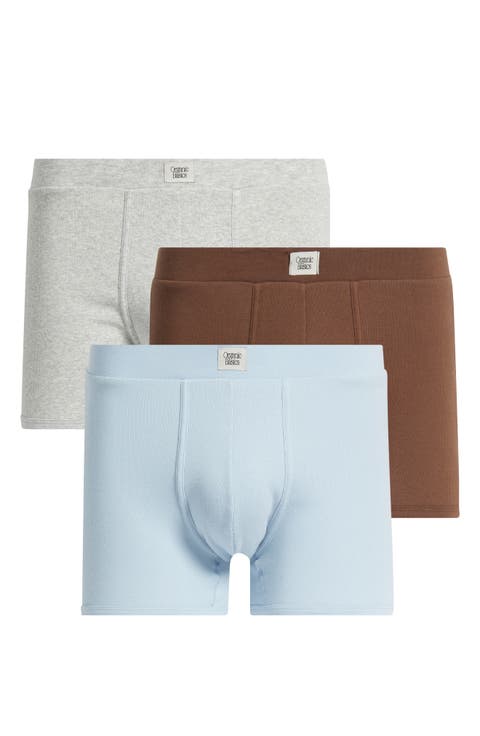 Icon 3-Pack Rib Stretch Cotton Trunks